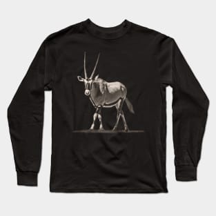 Oryx Antelope Full Figure for Oryx and Gemsbok Fans Long Sleeve T-Shirt